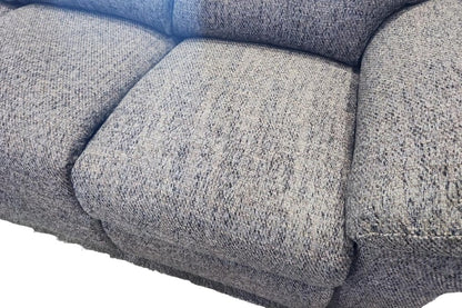 Outlet Tanya Brown Fabric Electric Recliner 3 Seater Sofa