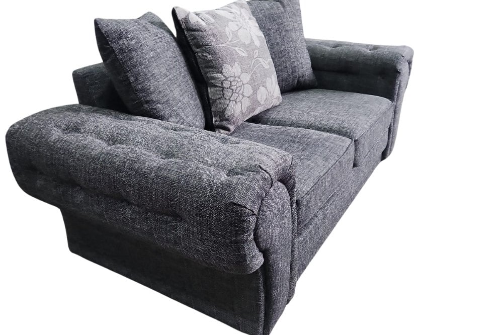 Outlet Malmo Grey Fabric 2 Seater Sofa
