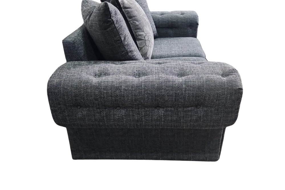 Outlet Malmo Grey Fabric 2 Seater Sofa