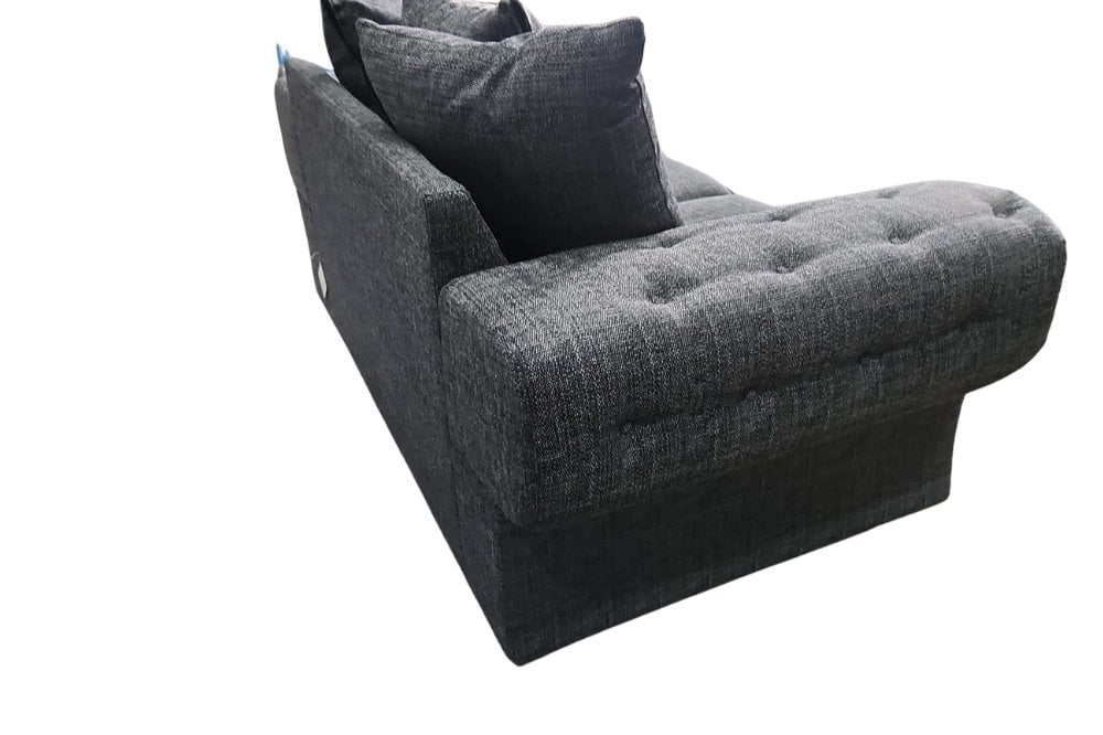 Outlet Malmo Grey Fabric 2 Seater Sofa