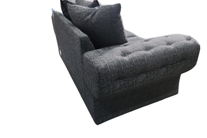 Outlet Malmo Grey Fabric 2 Seater Sofa