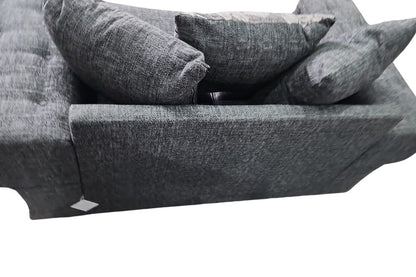 Outlet Malmo Grey Fabric 2 Seater Sofa
