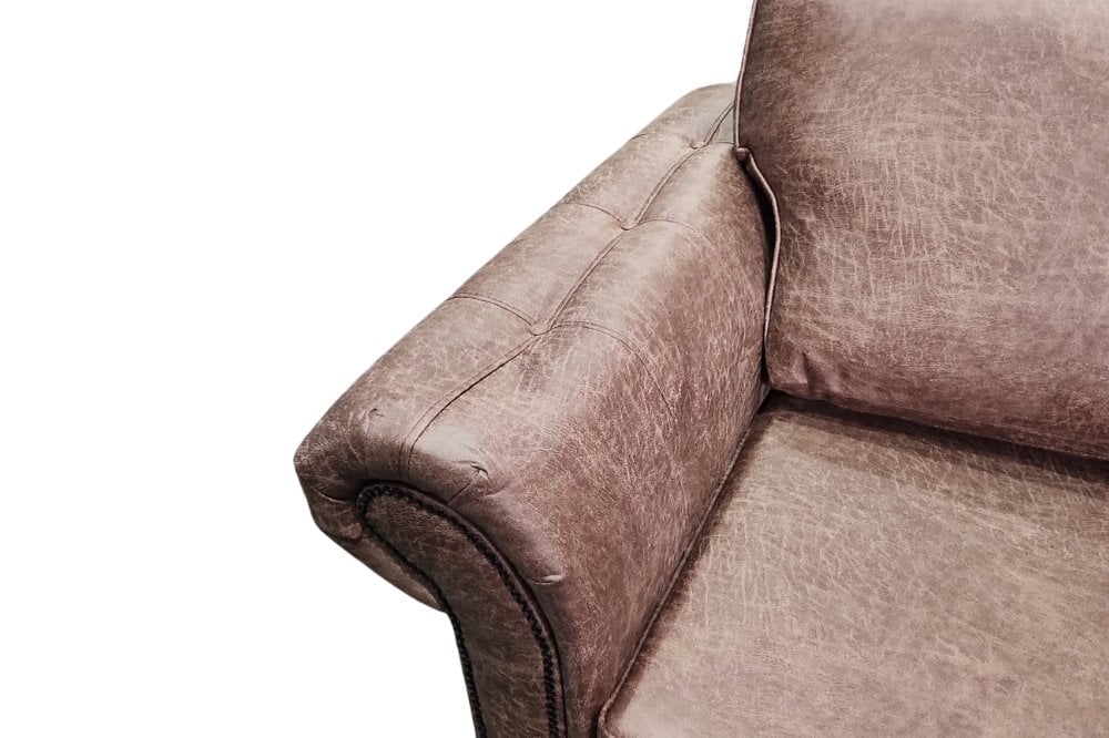 Outlet Oakland Tan Suede 2 Seater Sofa