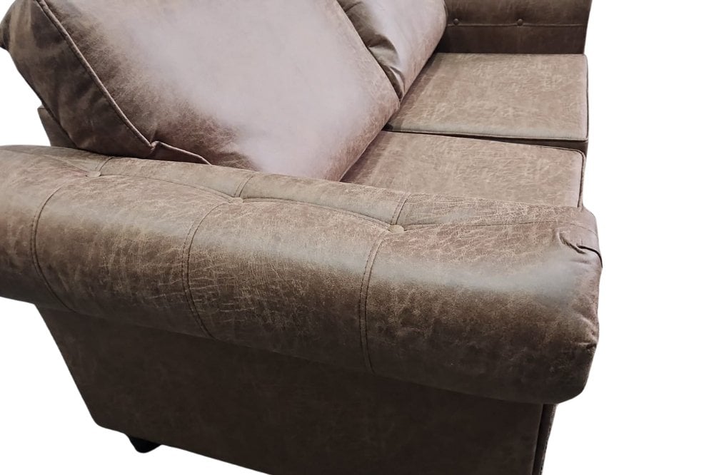 Outlet Oakland Tan Suede 2 Seater Sofa