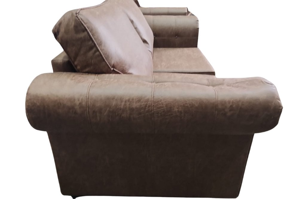 Outlet Oakland Tan Suede 2 Seater Sofa