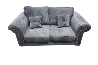 Outlet Glimmer Grey Fabric 2 Seater Sofa