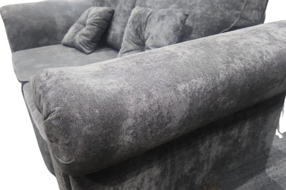 Outlet Glimmer Grey Fabric 2 Seater Sofa