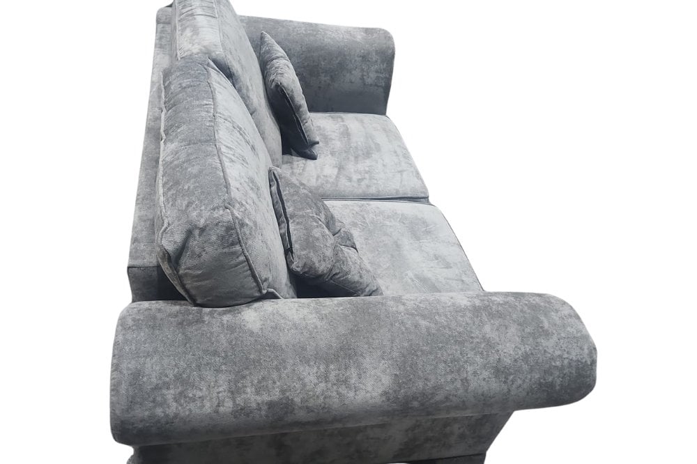 Outlet Glimmer Grey Fabric 2 Seater Sofa