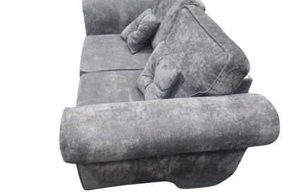 Outlet Glimmer Grey Fabric 2 Seater Sofa