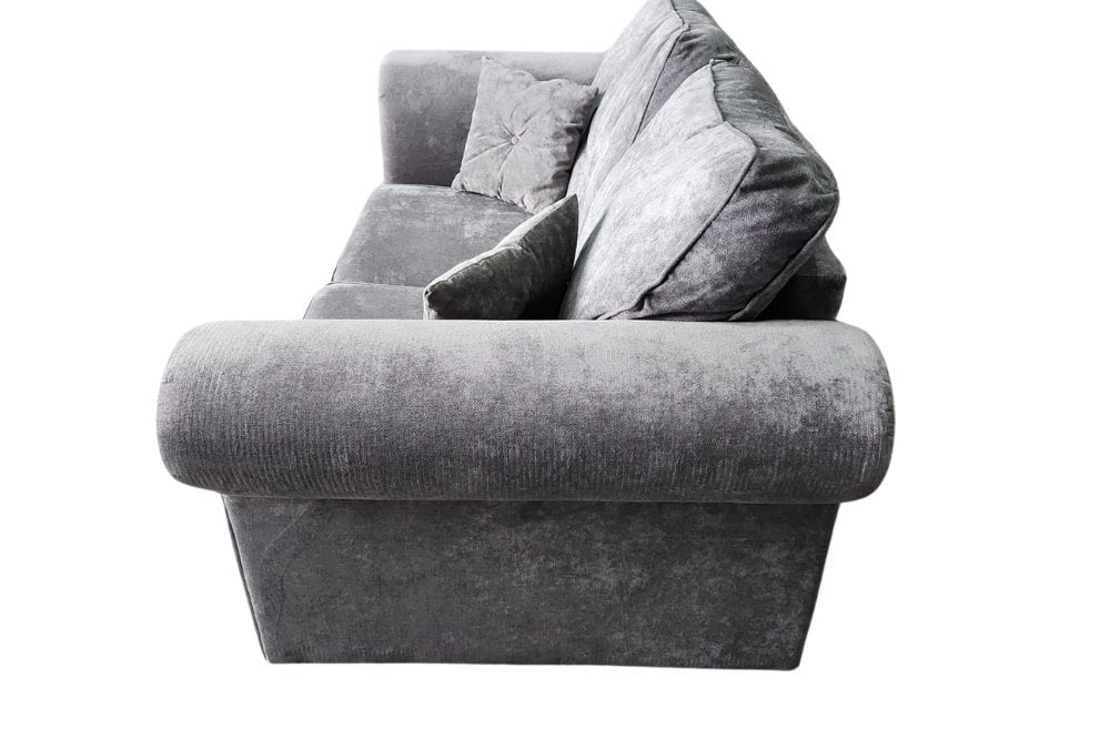 Outlet Glimmer Grey Fabric 2 Seater Sofa