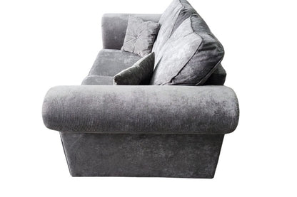 Outlet Glimmer Grey Fabric 2 Seater Sofa