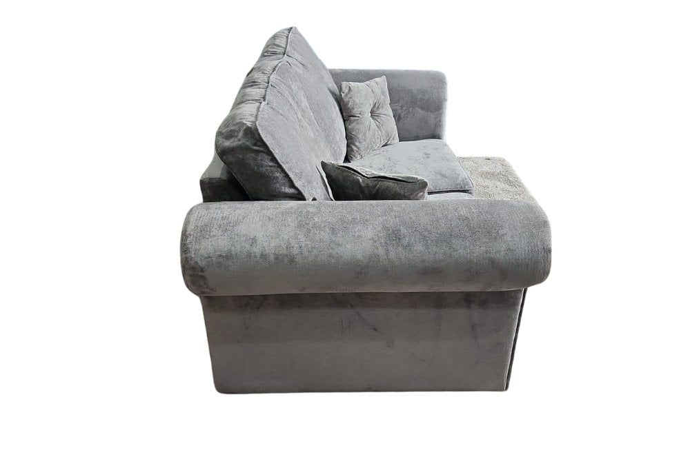 Outlet Glimmer Grey Fabric 2 Seater Sofa