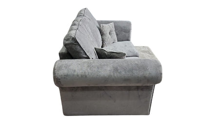 Outlet Glimmer Grey Fabric 2 Seater Sofa