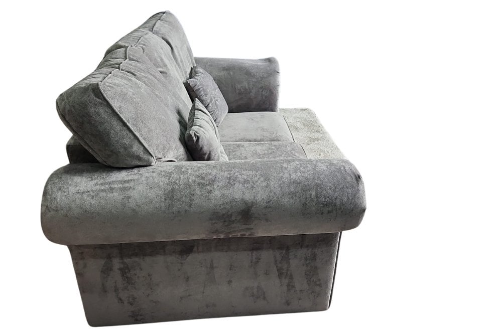 Outlet Glimmer Grey Fabric 2 Seater Sofa