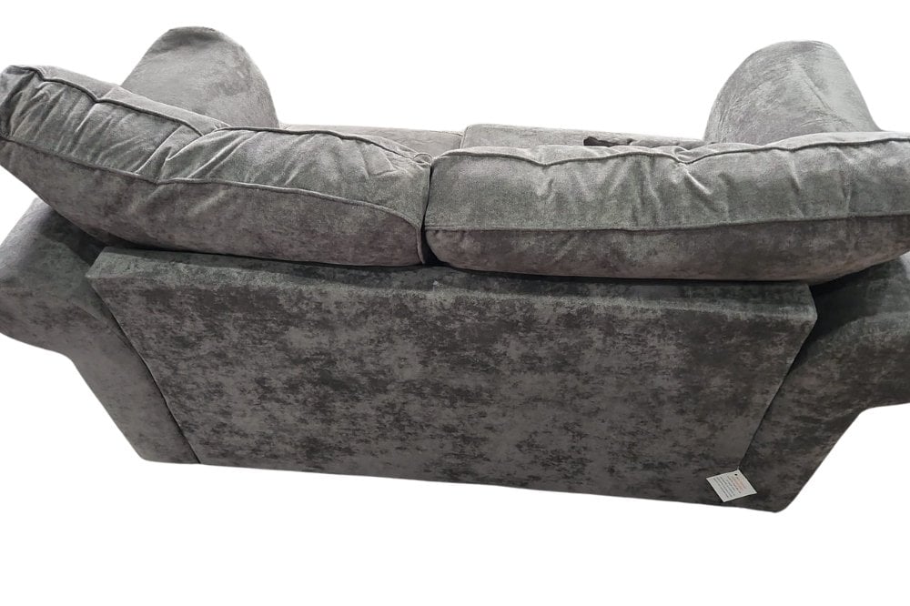 Outlet Glimmer Grey Fabric 2 Seater Sofa