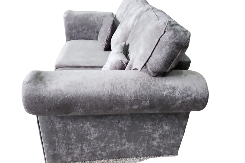 Outlet Glimmer Grey Fabric 2 Seater Sofa