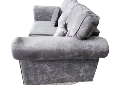 Outlet Glimmer Grey Fabric 2 Seater Sofa