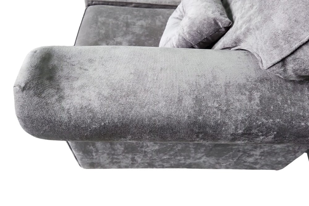 Outlet Glimmer Grey Fabric 2 Seater Sofa