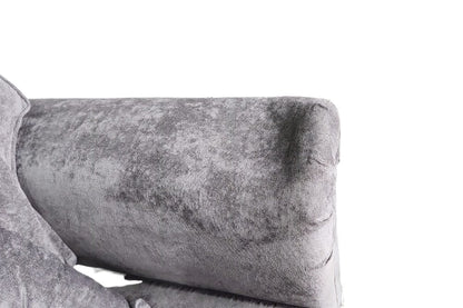 Outlet Glimmer Grey Fabric 2 Seater Sofa