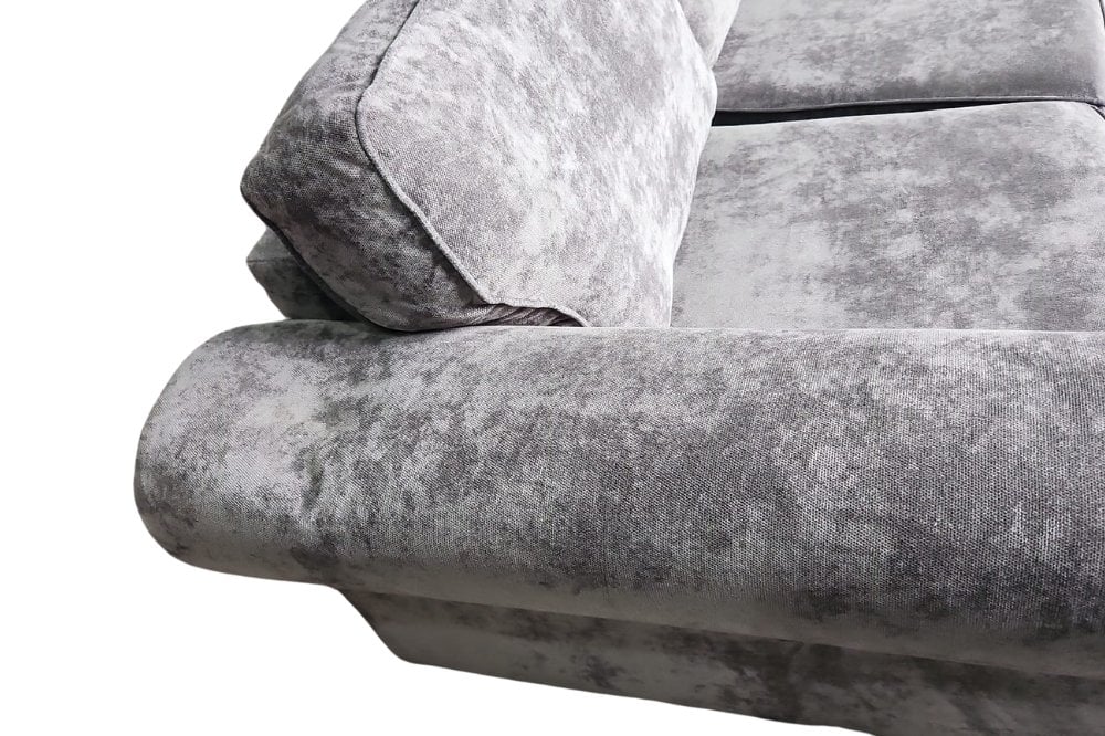 Outlet Glimmer Grey Fabric 2 Seater Sofa