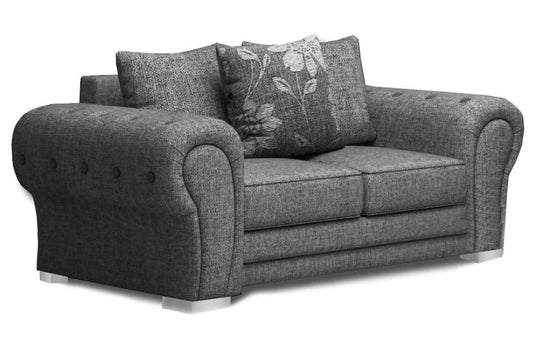 Outlet Malmo Grey Fabric 2 Seater Sofa