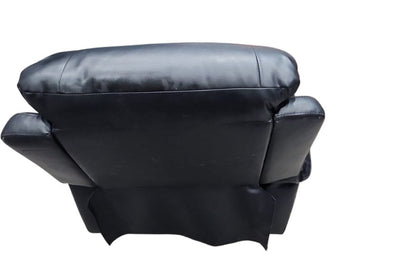 Outlet Roma Black Leather Recliner Armchair