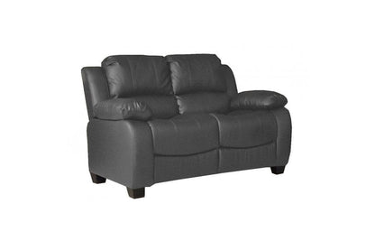 Outlet Valerie Grey Leather 2 Seater Sofa