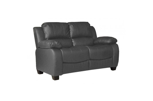 Outlet Valerie Grey Leather 2 Seater Sofa