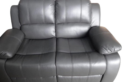 Outlet Valerie Grey Leather 2 Seater Sofa