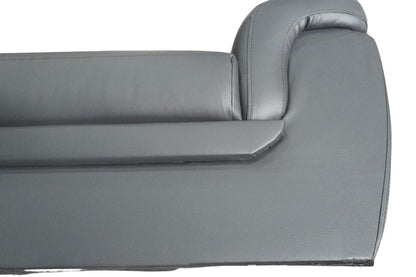 Outlet Lazar Black Leather 3 Seater Sofa