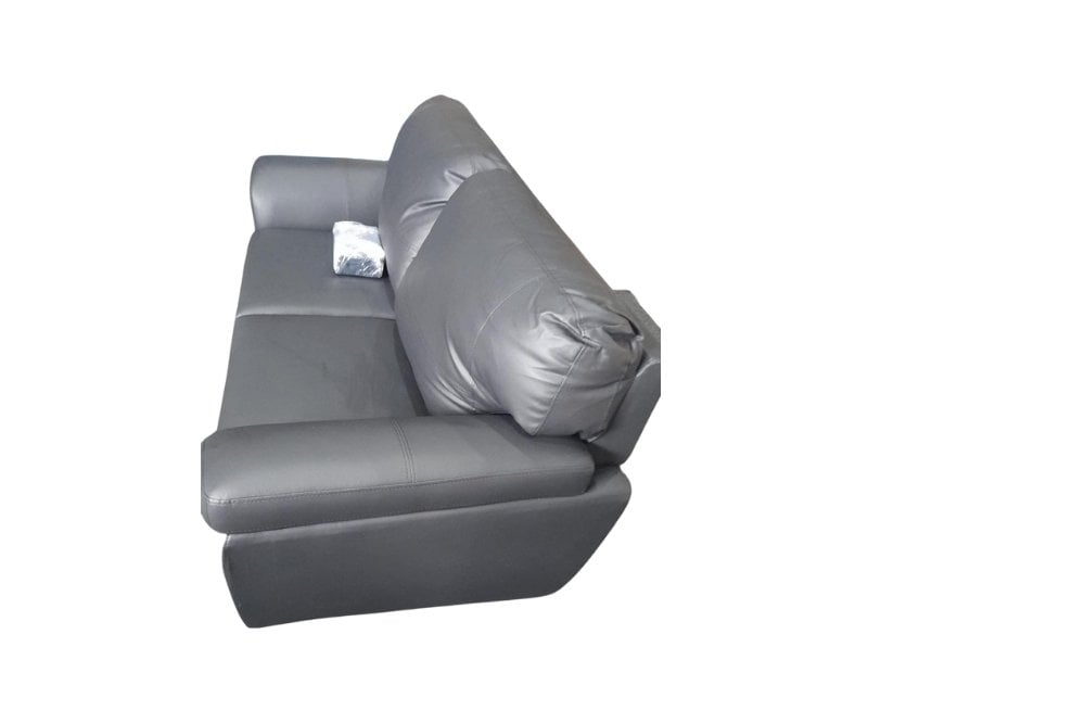 Outlet Lazar Black Leather 3 Seater Sofa