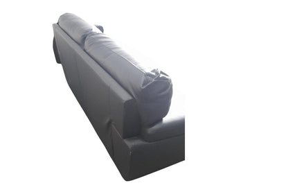 Outlet Lazar Black Leather 3 Seater Sofa