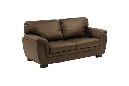 Outlet Lazar Brown Leather 3 Seater Sofa