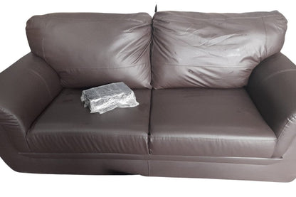 Outlet Lazar Brown Leather 3 Seater Sofa