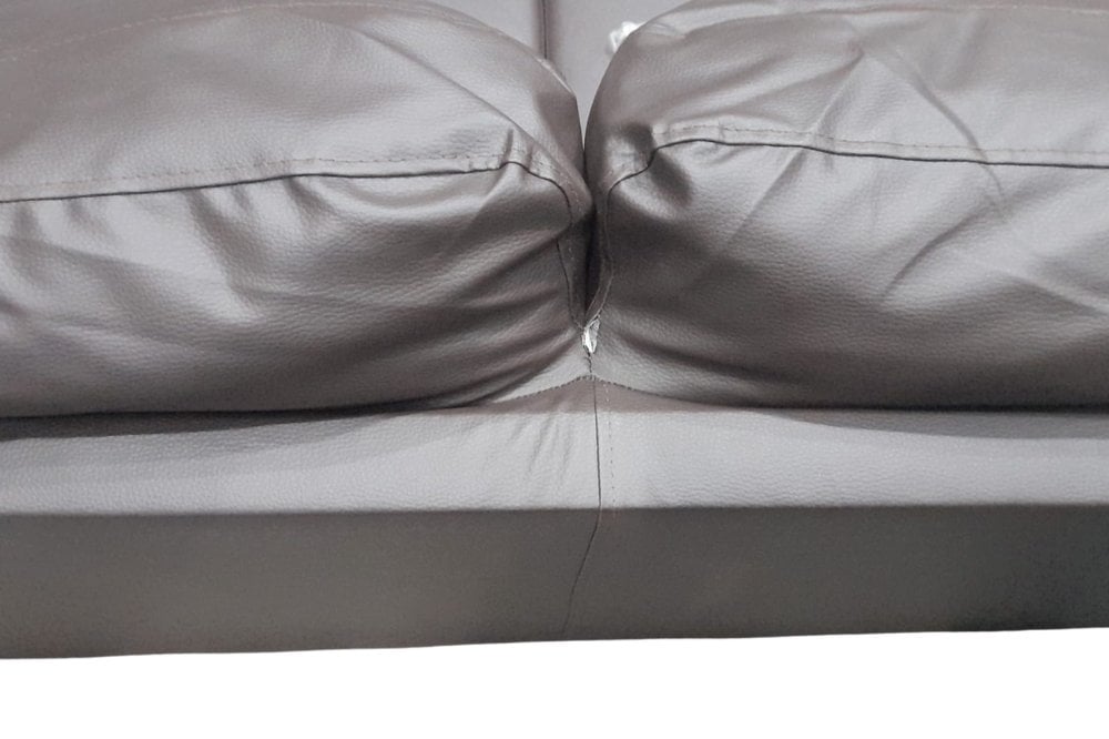 Outlet Lazar Brown Leather 3 Seater Sofa