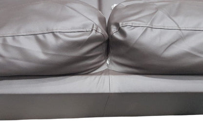 Outlet Lazar Brown Leather 3 Seater Sofa