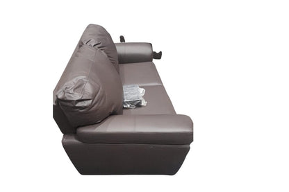 Outlet Lazar Brown Leather 3 Seater Sofa