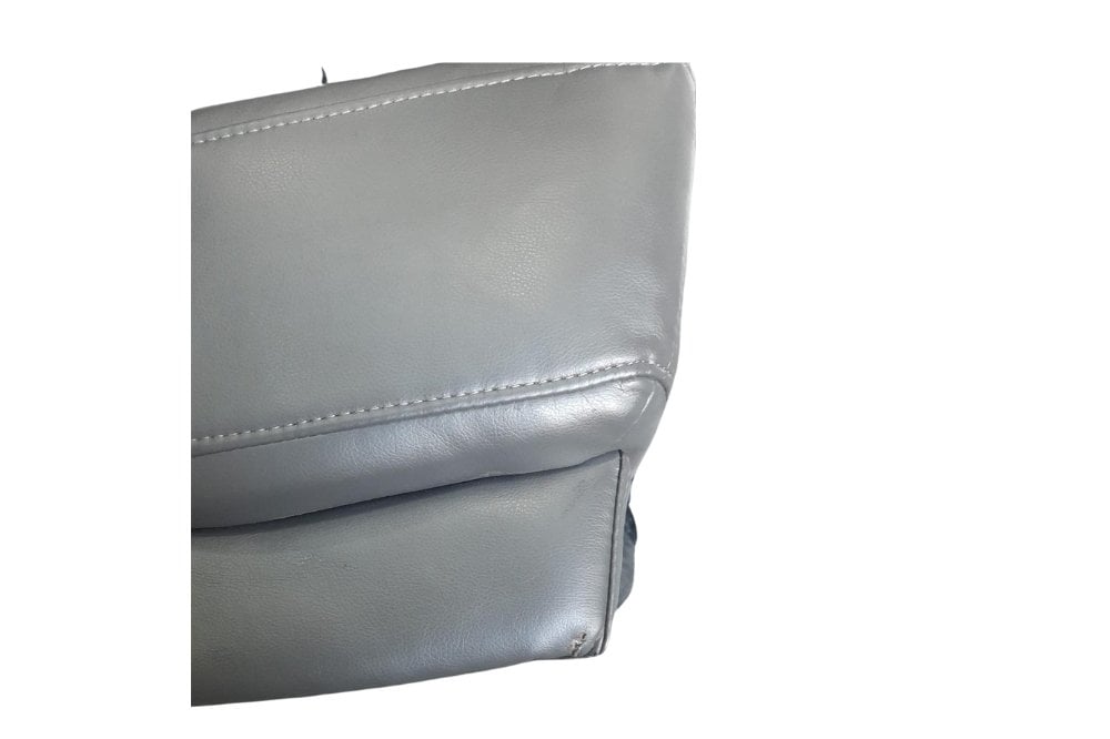 Outlet Islington Dark Grey Leather 3 seater