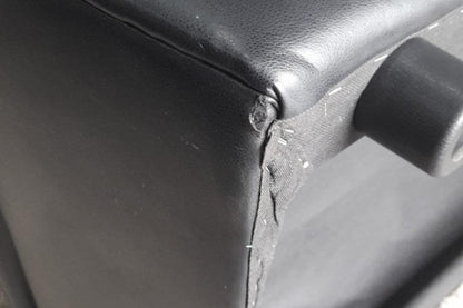 Outlet Verona Black Leather 2 Seater Sofa