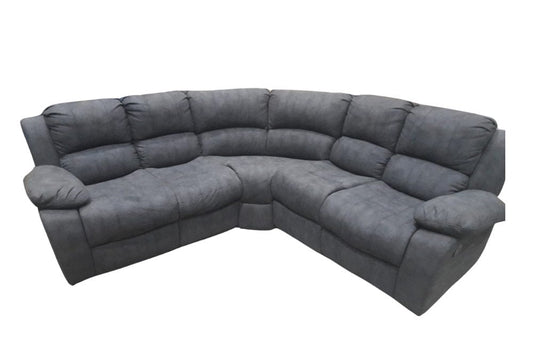 Outlet Gloucester Grey Fabric Corner Sofa