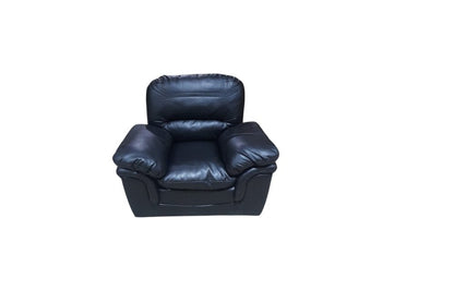 Outlet Verona Black Leather Armchair