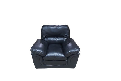Outlet Verona Black Leather Armchair
