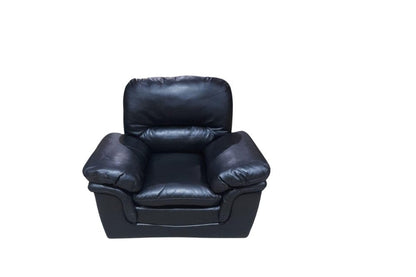 Outlet Verona Black Leather Armchair
