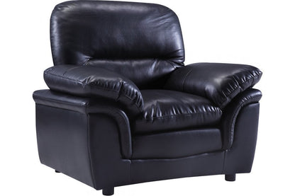 Outlet Verona Black Leather Armchair