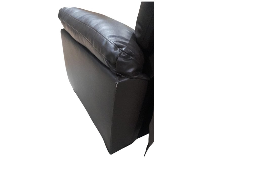Outlet Kansas Brown Leather Modern Armchair