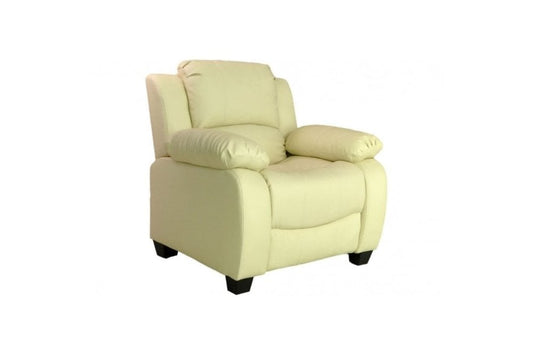 Outlet Valerie Cream Leather Armchair