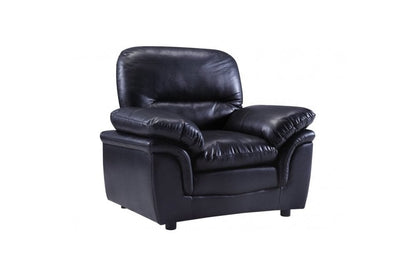 Outlet Verona Black Leather Armchair