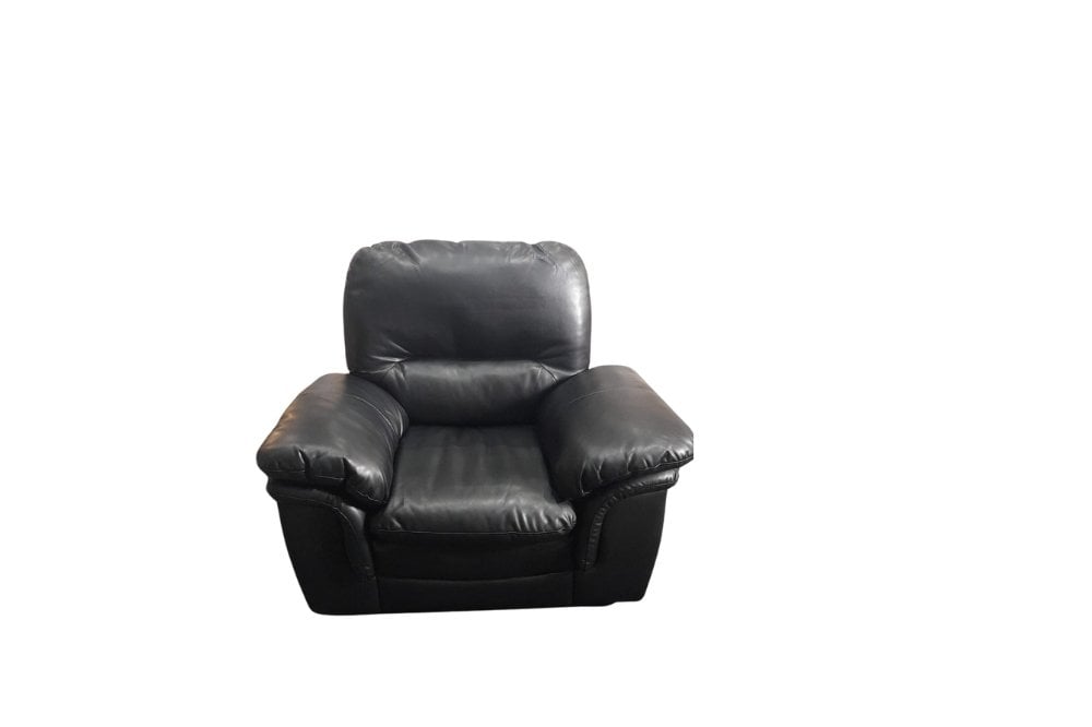Outlet Verona Black Leather Armchair