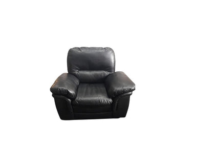 Outlet Verona Black Leather Armchair