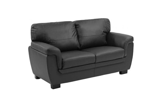 Outlet Lazar Black Leather 2 Seater Sofa